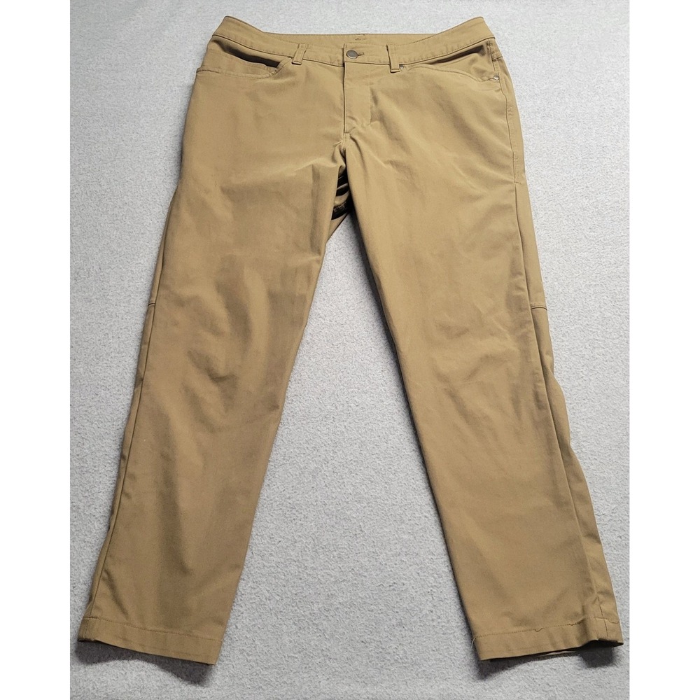 Lululemon‎ ABC Pant Classic Fit Warpstreme Khaki Tan Mens Size 31  Gym Athletic